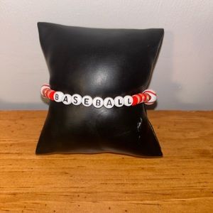 Baseball Heishi Bracelet